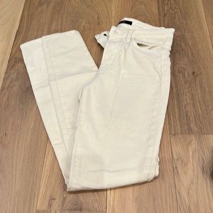 J Brand winter white skinny corduroy jeans